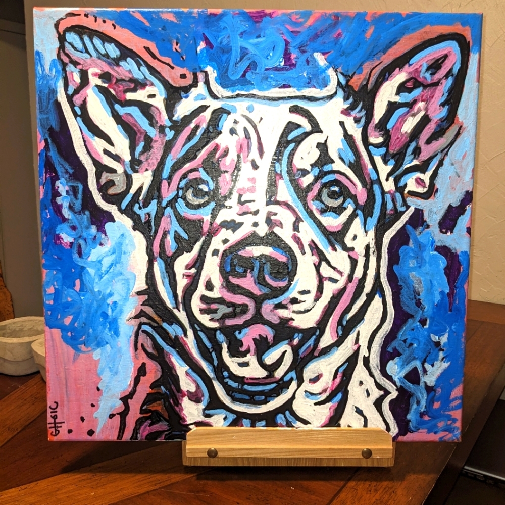 ORIGINAL DOG PAINTING